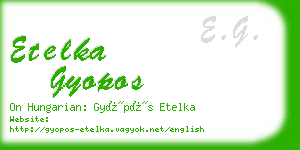 etelka gyopos business card